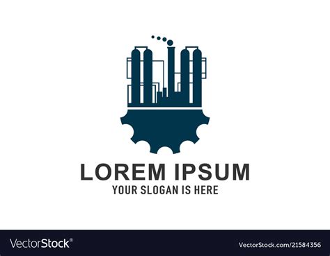 Industry Factory Logo Royalty Free Vector Image
