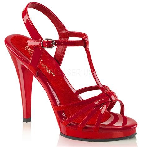 Strappy Platform Sandal With 4 Inch Stiletto Heel 7 Colors Ps Flair 42