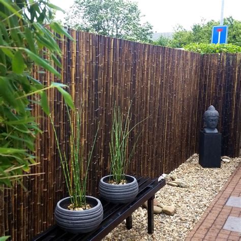 Better than replacing with new. Black Bamboo Fence Roll 250 x 200 cm | Bamboo garden fences, Bamboo garden, Fence design
