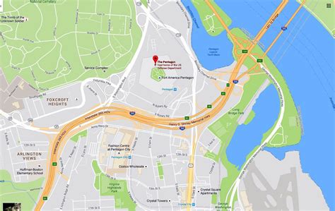 Maps And Directions To The Pentagon And Pentagon City Mall