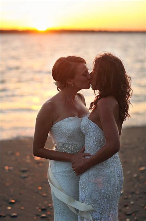 Lesbian Beach Wedding Lesbian Beach Wedding Lesbian Wedding Lesbian Bride