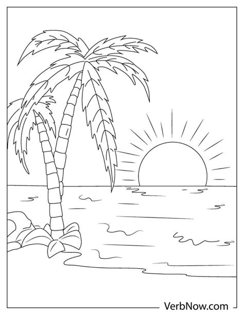 Free Sunset Coloring Pages And Book For Download Printable Pdf Verbnow