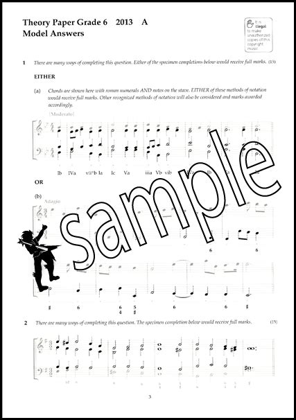 theory  papers  model answers abrsm grade