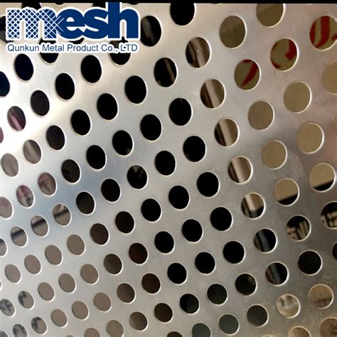Round Hole Speaker Grille Circle Stainless Steel Perforated Metal Mesh