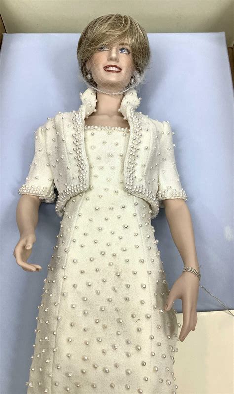 Lot Franklin Mint Princess Diana Porcelain Doll