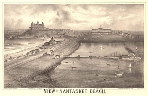 Historic Map Of Nantasket Beach Ma 1879