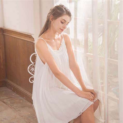 2019 Summer Brand Nightgown Women Sweety Sleeveless Dress Ladies Spaghetti Strap Nightdress