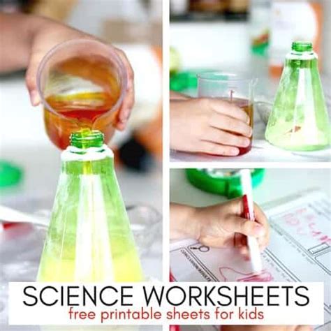 Practice by filling in answers on our science worksheets. Printable Kids Science Worksheets for Science Experiments