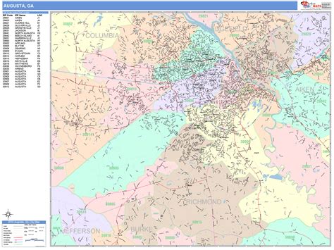 Liberty County Ga Wall Map Color Cast Style By Marketmaps Images And