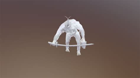 sekiro guardian ape 3d model by byakko ccl [b0f22dc] sketchfab