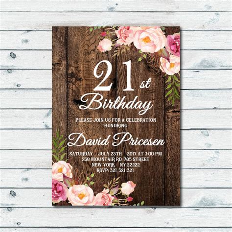 Cool 21st Birthday Invitation 16 Examples
