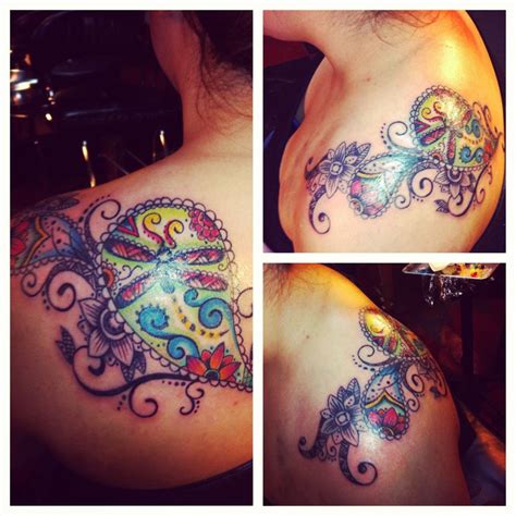Paisley Tattoo Over The Shoulder Color Ohh I Likey Paisley