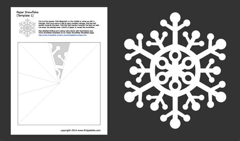 Paper Snowflake Templates Free Printable Templates
