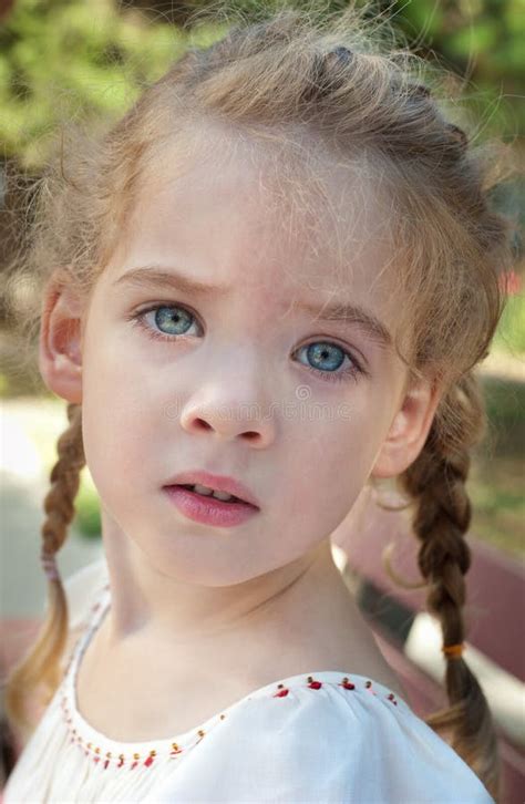 Little Girl With Pigtails Stock Photo Image Of People 27325770