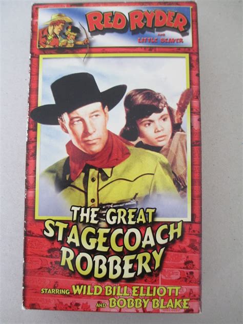 Great Stagecoach Robbery Vhs Bill Elliott Robert Blake