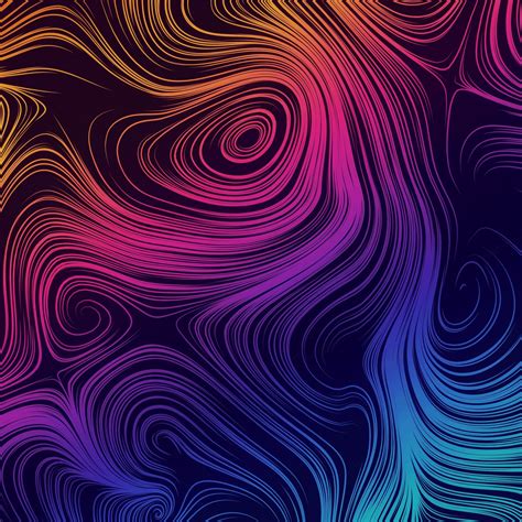 Download 2248x2248 Wallpaper Abstract Pattern Curvy Lines Ipad Air