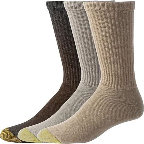 Socks are great and durable, due to them being part synthetic they breathe and wick moisture better than the 100% cotton gold toes which i wear all day in my casual shoes, i use these socks for boot sports like skiing and inline skating to avoid blisters. Gold Toe 6-pk. Cotton Crew Socks | Bealls Florida