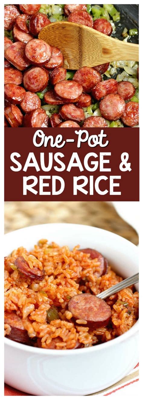 One Pot Sausage And Red Rice Healthy Dinner Recipe