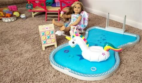 American Girl Swimming Pool Unboxing And Review Happy Mothering
