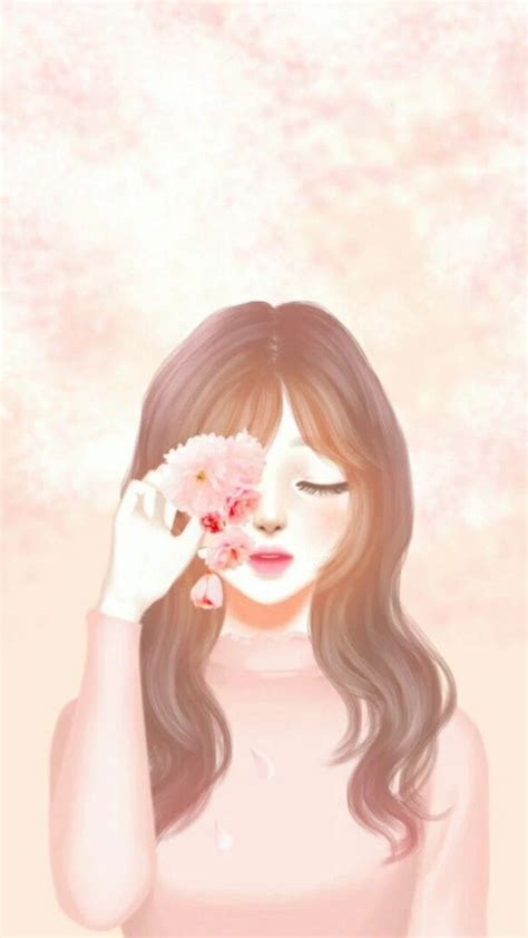 Korea Beautiful Animation Girl Wallpaper Sfondiele
