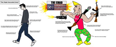 chad open carry vs virgin concealed carry [x post from r weekendgunnit] r virginvschad