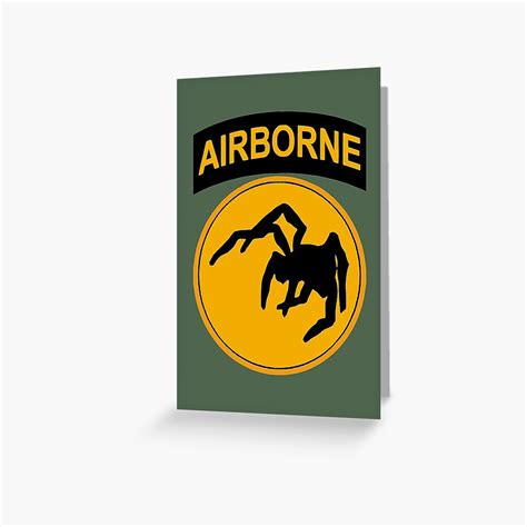 135th Us Airborne Division Phantom Unit Greeting Card For Sale By