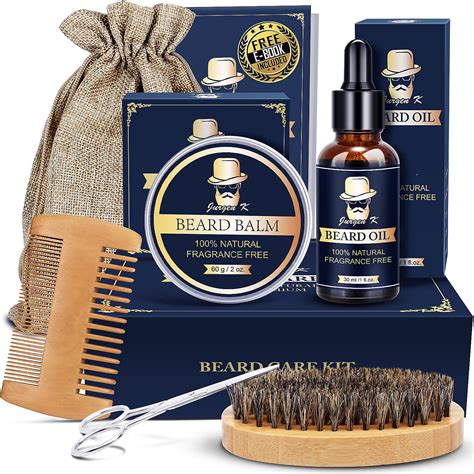 Beard Kit Ts For Men Beard Grooming Kit With Beard Oil Beard Balm Beard Brush Beard Comb