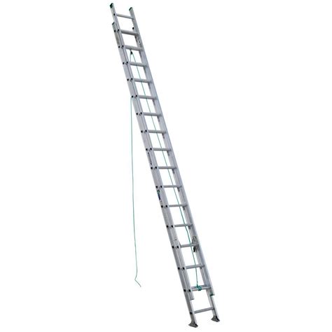 Werner 20 Ft Aluminum Extension Ladder With 225 Lb Load Capacity Type