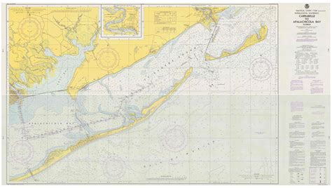Carabelle To Apalachoicola Bay 1975 Old Map Nautical
