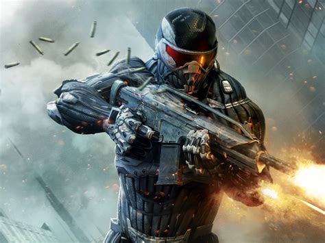 Desktop Wallpaper Soldier Of Crysis 2 Video Game Hd Image Picture