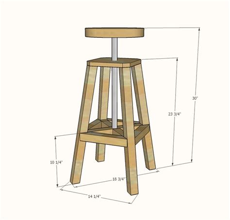 Wooden Bar Stool Plans Free Woodworking Projects And Plans