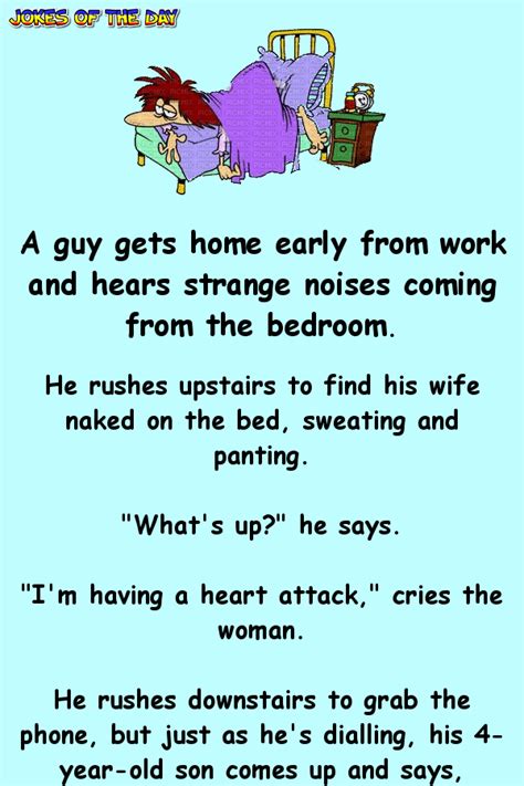 A Guy Gets Home Early From Work And Hears Strange Noises Coming Fun Quotes Funny Funny