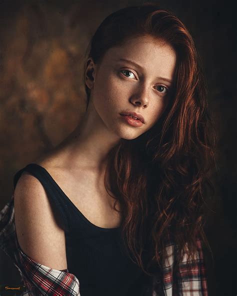 Redhead Freckles Model Annabel Telegraph