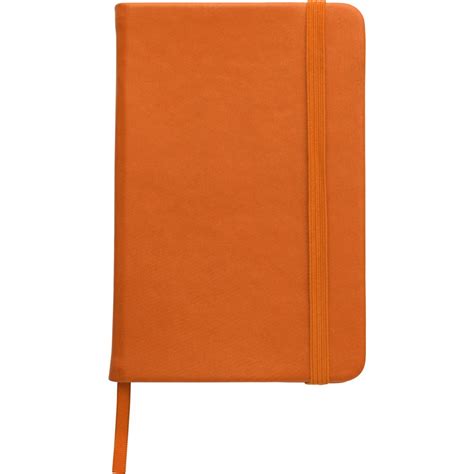 Printed Soft Feel Notebook Approx A5 Orange Notebooks