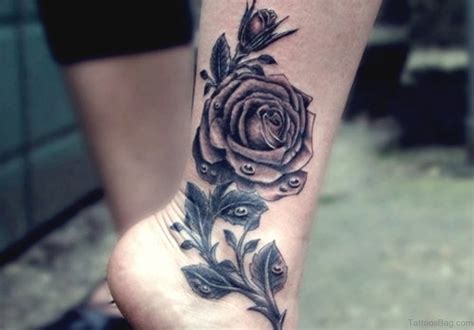 Rose tattoos are another popular choice for ankle tattoos for women. 41Good Looking Rose Tattoos For Ankle