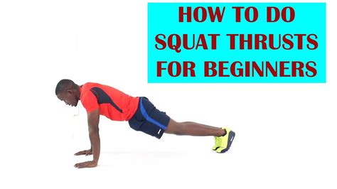 How To Do Squat Thrusts For Beginners Full Body Exercise Youtube