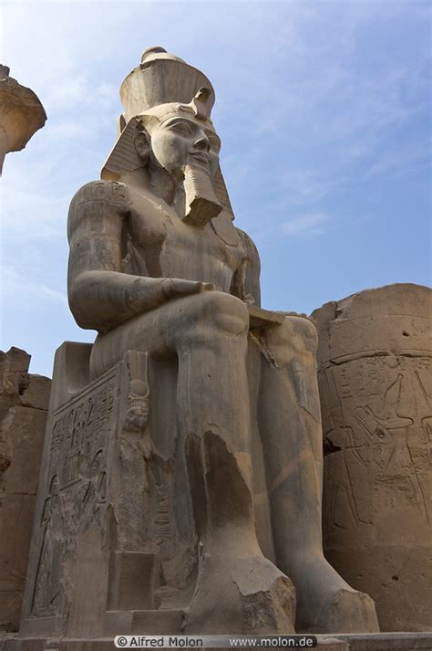 Photo Of Sitting Ramesses Ii Statue Luxor Temple Luxor Egypt