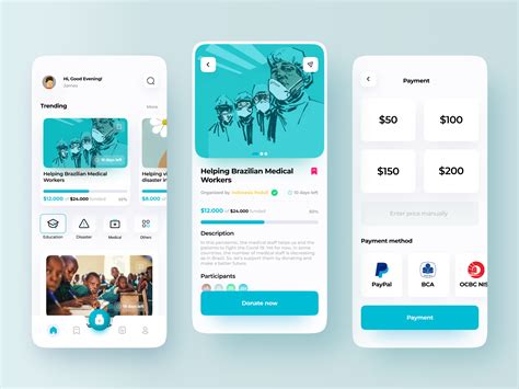 Donation And Charity App Minimalis Search By Muzli