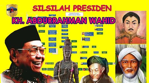 Silsilah Presiden Kh Abdurrahman Wahid Youtube