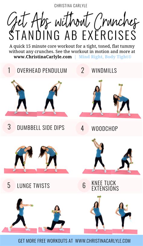 Standing Ab Workout Standing Ab Exercises Standing Abs Exercise