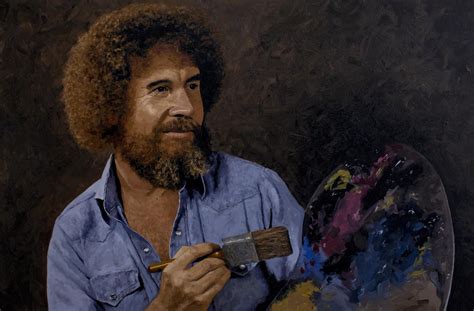 Today Is Bob Ross Birthday So I Painted This Portrait In His Honor