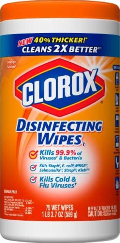 clorox orange scent disinfecting wipes 75 ct kroger