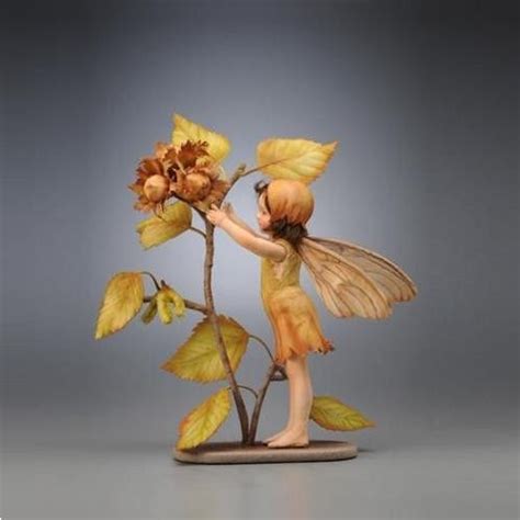 R John Wright Collectible Dolls Flower Fairies Hazel Nut Fairy