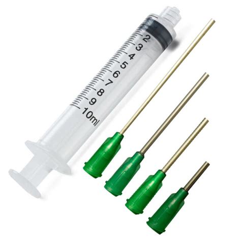 10cc 10ml Industrial Syringes With 14 Ga Gauge Blunt Tip Needles 10 25