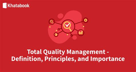What Is Total Quality Management TQM Definition Principles