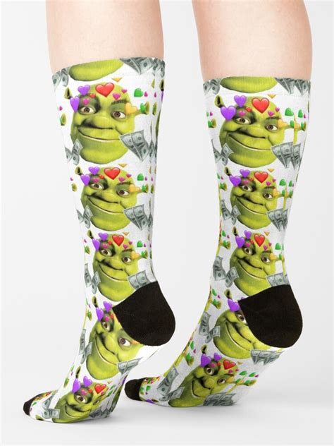 Shrek Socks By Irenescribz Redbubble