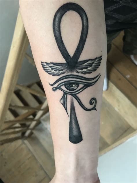 Ankh Eye Of Ra Wings Tattoo Dope Tattoos Tribal Tattoos Body Art