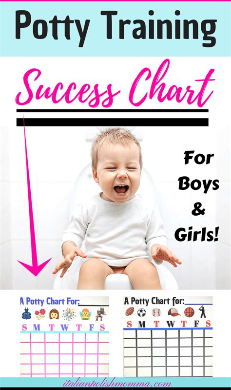 Potty Training Success Charts For Boys And Girls
