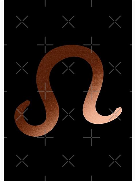 Cuaderno de espiral Diseño metálico de cobre del zodiaco de Leo del