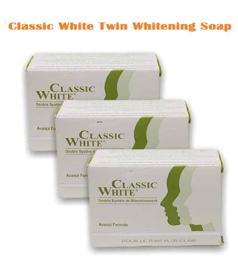 Classic White Twin Whitening Soap For Brightening And Lightening Soap 255